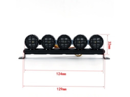 Mali kit de Luzes Led para Carro Rc 5 Peças para 1/10 Traxxas Trx 4 Axial Scx10 90046 Rc4wd D90 Km2