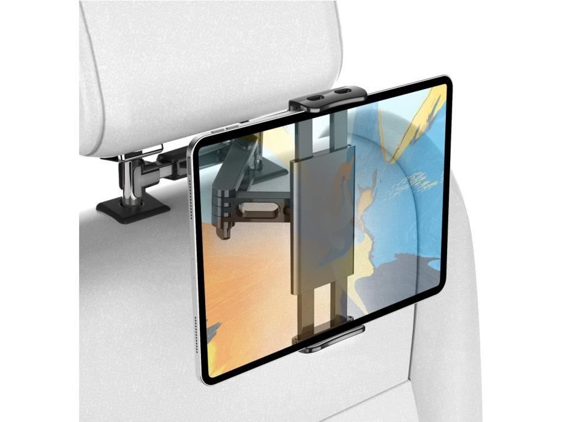 Suporte Para Tablet Para Carro - Hautstore - Extensível Até 25 Cm - Rotação De 360° - Compatível Com Tablets De 4,4 A 11 Polegadas (fww)