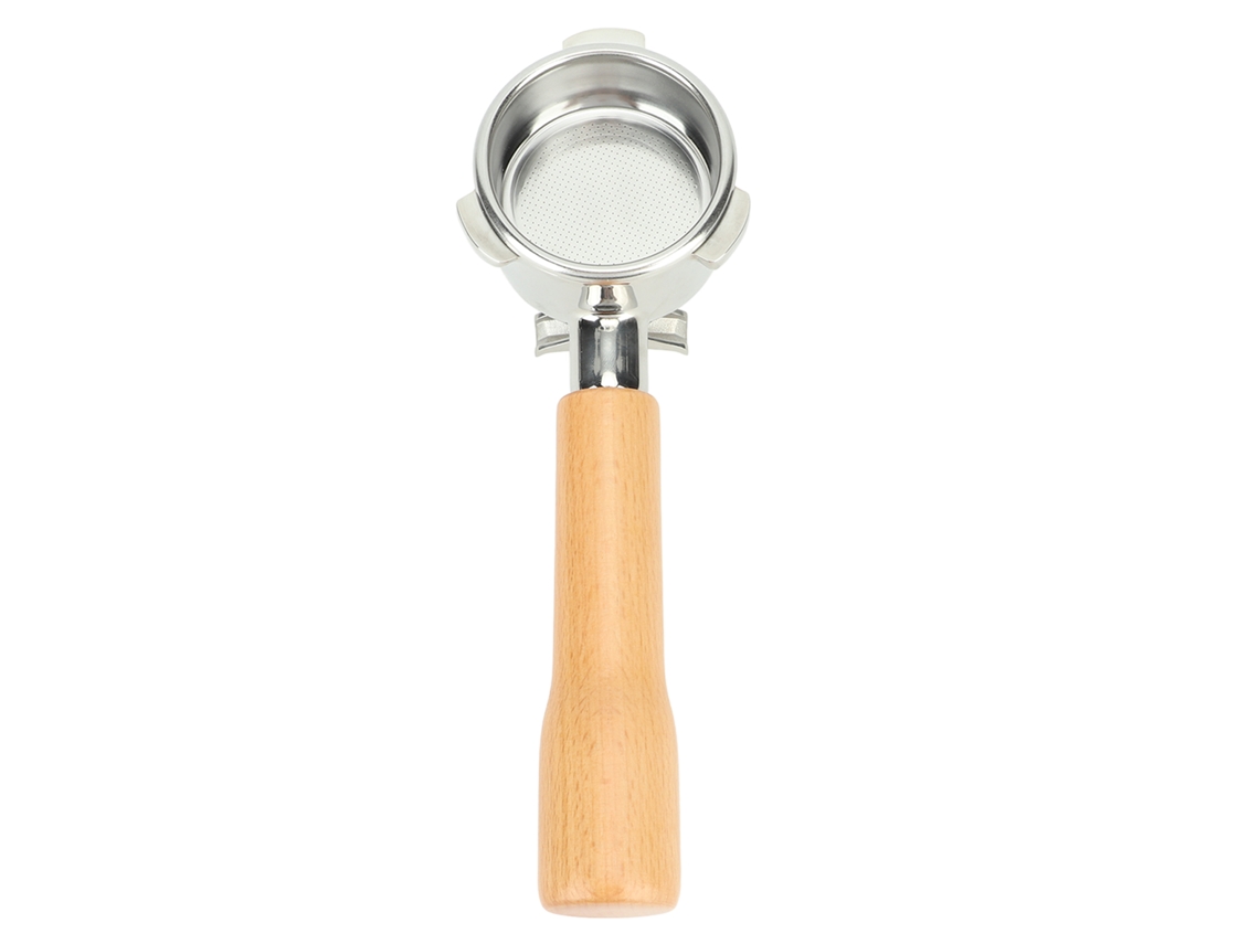 Porta-filtro de café 54mm AÇO INOXIDÁVEL com Duas Bocas Madeira para Breville 870 880 Série 8