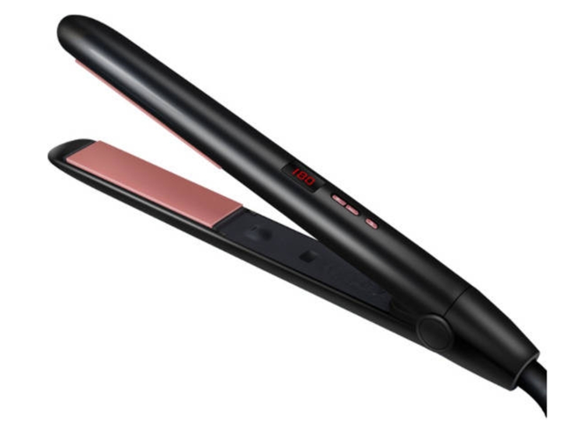Alisador De Cabelo Profissional 2 Em 1 Alisador De Cabelo Digital E Placa De Cerâmica Temperatura Ajustávelpreto Yunzii