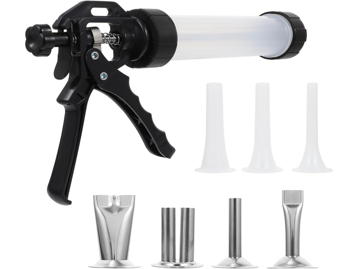 Kit Manual Para Embutir Linguiça Com Tubo De Plástico E Aço Inoxidável, Conjunto De Ferramentas Para Uso Na Cozinha E No