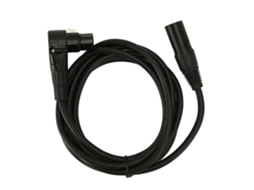 Cable Xlr Macho Recto a Hembra En Codo de 3 Pines Balanceado de 2 Metros para Micrófono Y Altavoz Hifi