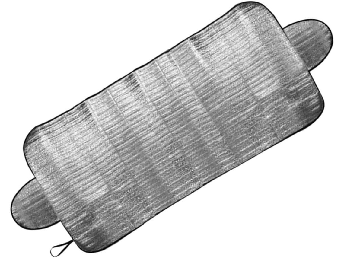 Para-sol para carro com proteção UV e térmica, quebra-vento e acessório prático.