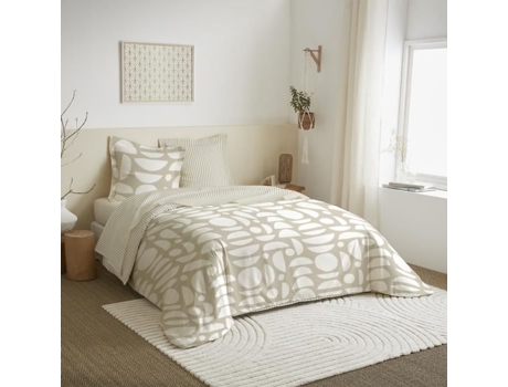 Conjunto de Lençol COTON PUR Cama Largura Mykonos Algodão Multicor - 4pcs (200 cm)