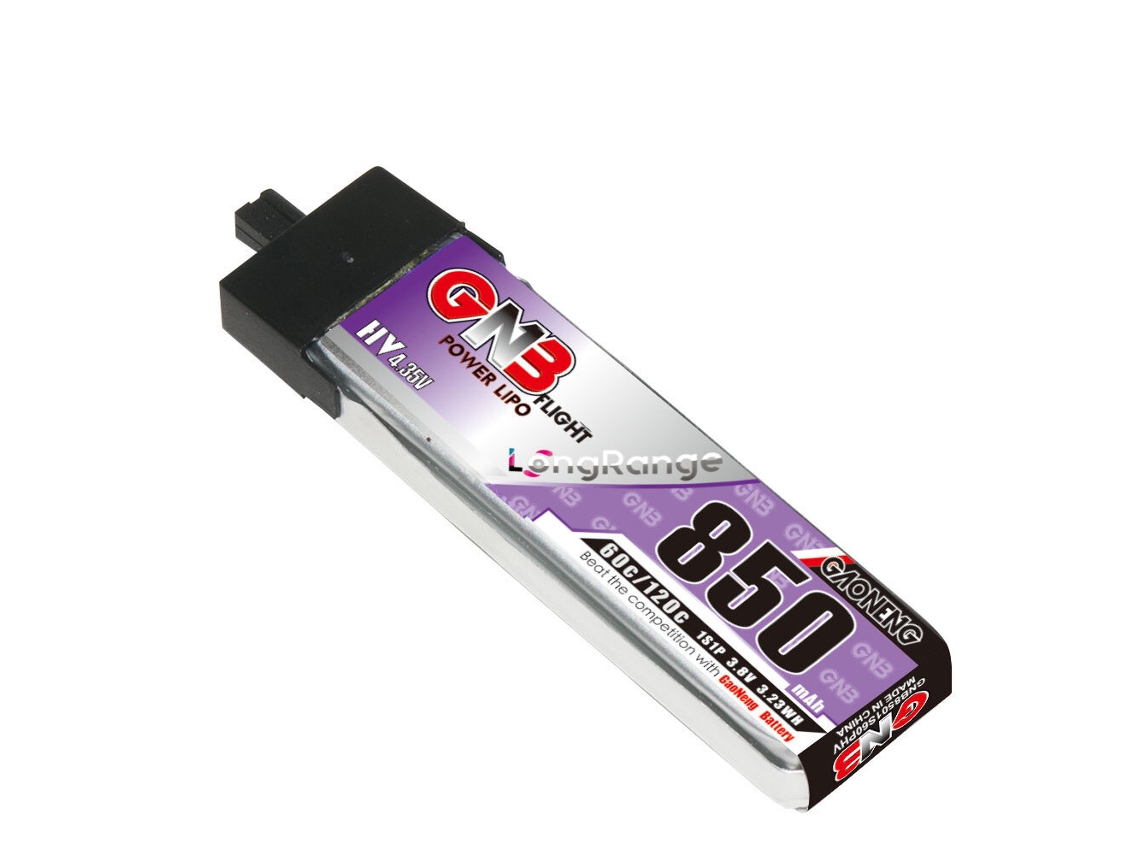Bateria Gaoneng 38V 850 Mah 60c 1s Lihv Plug A30 Para Emax Tinyhawk S Betafpv Beta75x