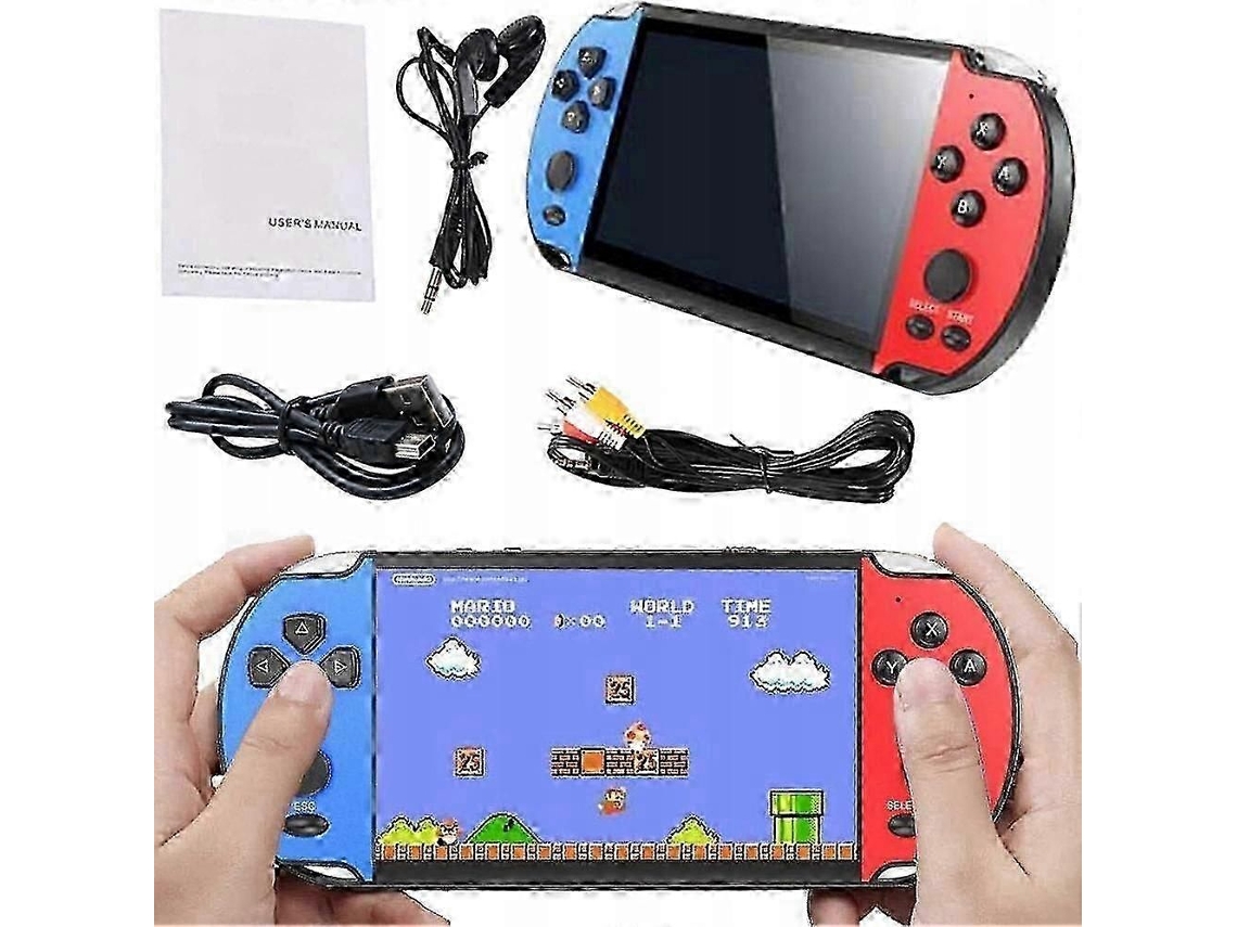 Console de Jogos Portátil X7 2025 com 1000 Jogos Retro Mini+ GOKOCO