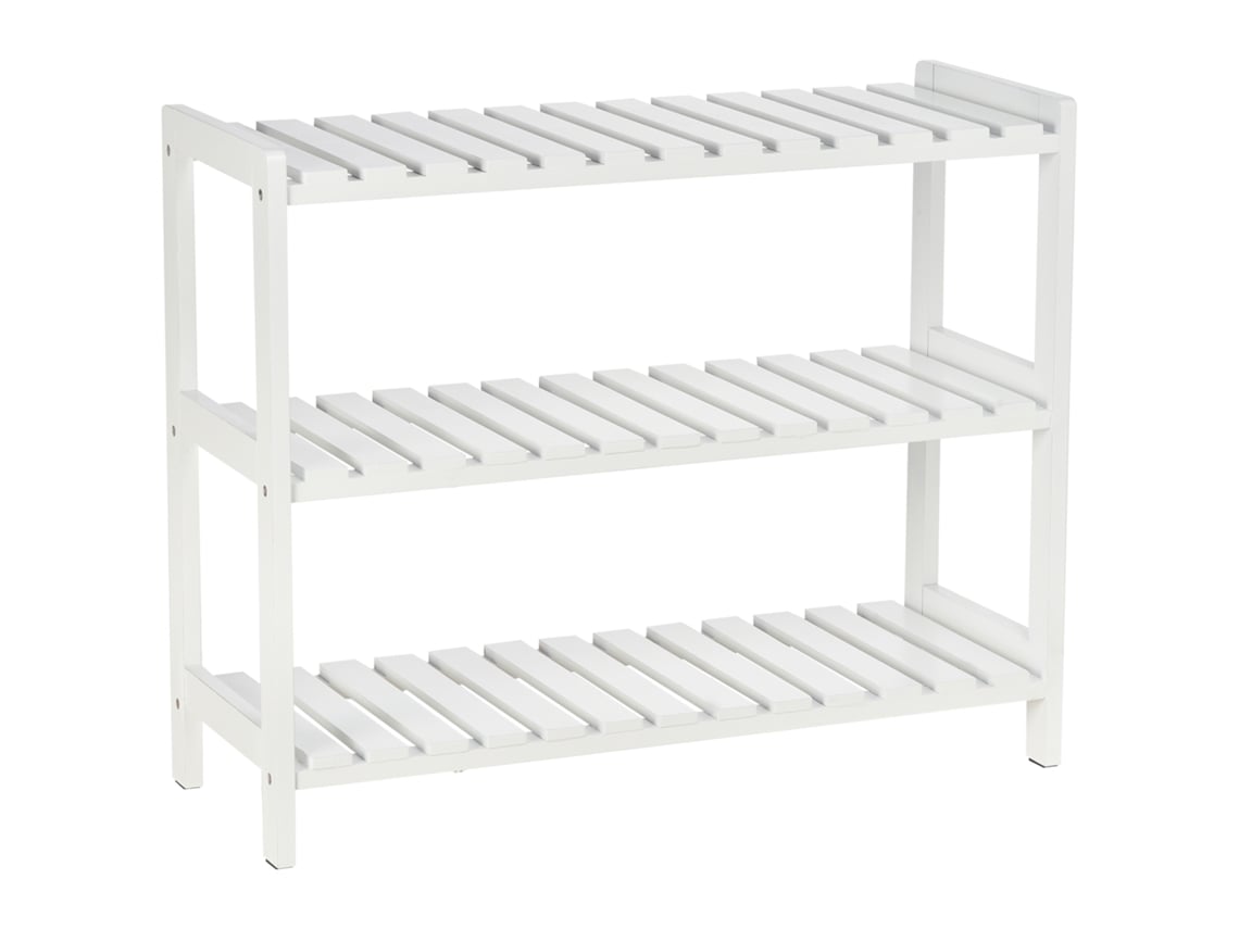Sapateira Madeira de Pinho e Mdf Cor Branco 70x26x57,5cm Homcom