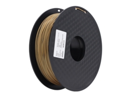Filamento PLA Seda 3d Dual Cor Ouro Preto Extrusão 30 45mm/s