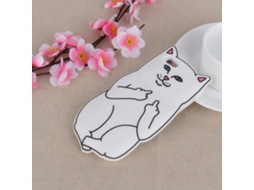 Capa de dedo para iPhone 6/6s, com gato branco EOOCOO