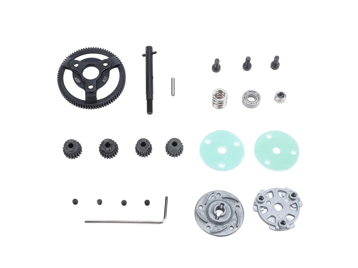 Mali conjunto de Engrenagens de Caixa de Marchas para Carro Rc 48p 83t 18t 19t 20t 21t Aço Carbono para 1/10 Slash Vxl