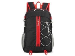 Mochila Dobrável Multifuncional Casual (preta) Com Grande Capacidade.