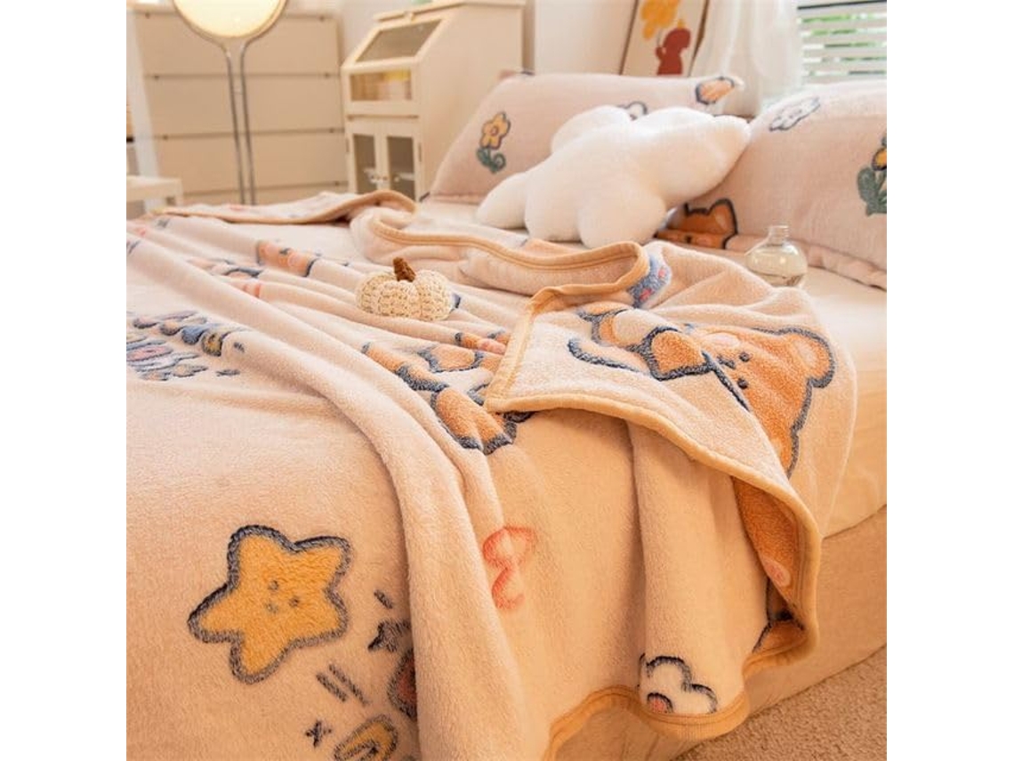 Mantas de Flanela Coral Fleece Macias e Quentes para Camas Imitação Pele Vison Manta Sofá Cor Sólida Inverno,