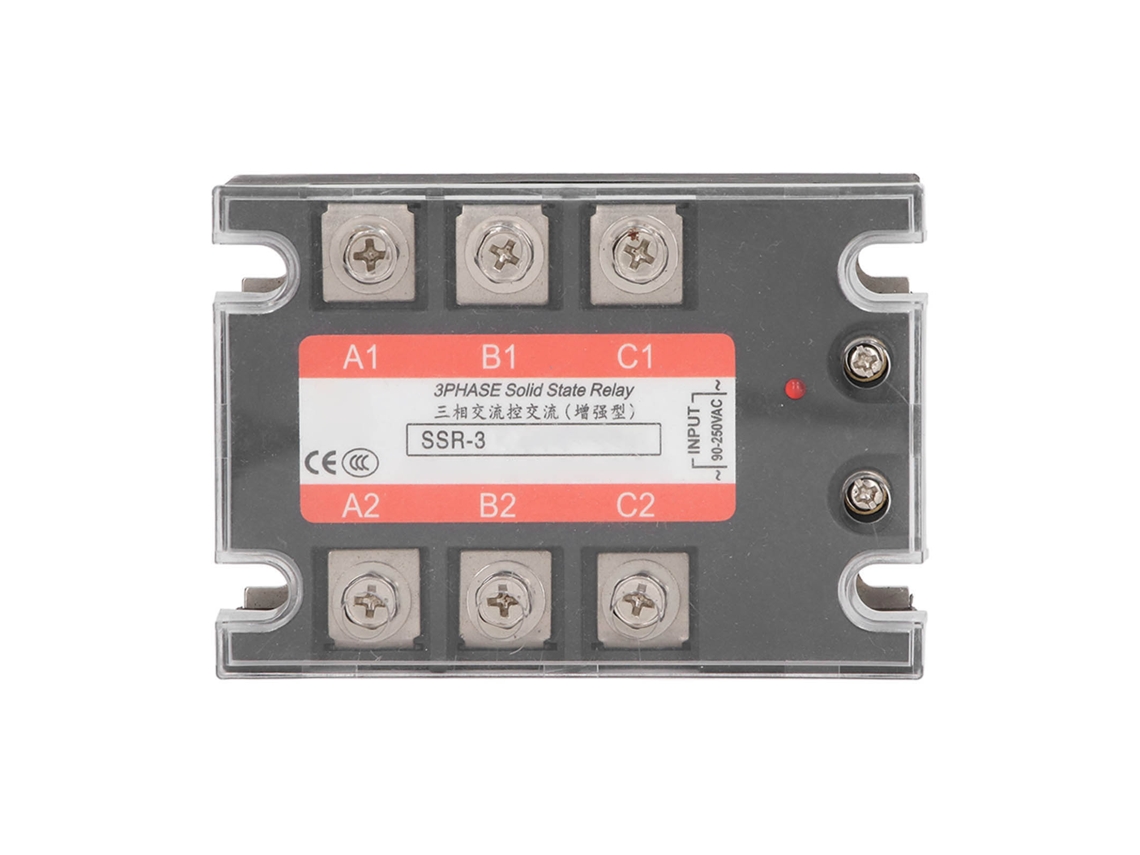 Relé de Estado Sólido Trifásico 120a A48120 Isolado Total, Carga Linear 480v | S/MARCA