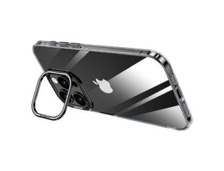 Suporte Casa Câmara Para Iphone 13 Pro Sulada Pele Sintética Preto