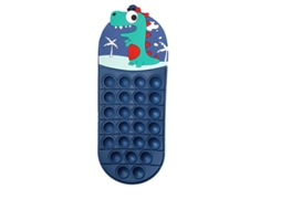 Laxiscreed Estojo De Silicone Multifuncional Com Design Divertido Para Giz, Lápis E Relaxamento