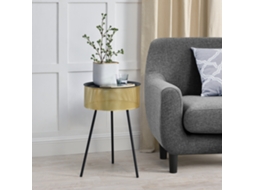 Mesa Lateral [EN.CASA] Gällivare  (Dourado - Metal - 65 x 40 cm)