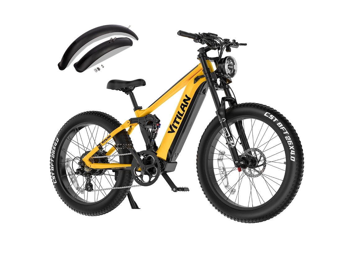 Bicicleta De Montanha Elétrica Vitilan T7 Pro, Roda 26, Bateria Removível De 52v 20ah.