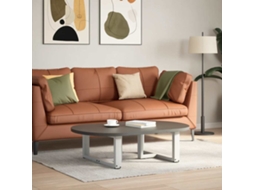 Pés Para Mesa De Centro Em Forma De T, 2 Peças, Branco, 60x25x(30-31) Cm, Aço
