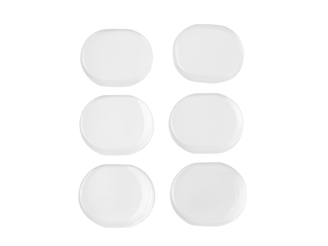 Adesivos de gel de silicone antiderrapantes e antiabrasivos para sapatos (6 unidades)
