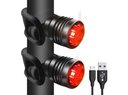 Luz Traseira Nova Line para Bicicleta, Recarregável USB, Led, 3 Modos, à Prova D'água, Instalação Rápida | S/MARCA