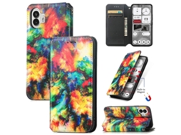 Capa De Celular Caseneo Colorida Em Couro Magnético Para Nothing Phone 2
