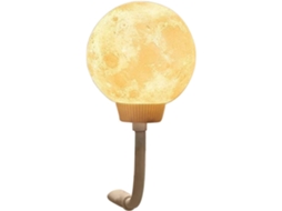 Luminária Noturna Led Em Formato De Lua, Pequena Com 3 Cores