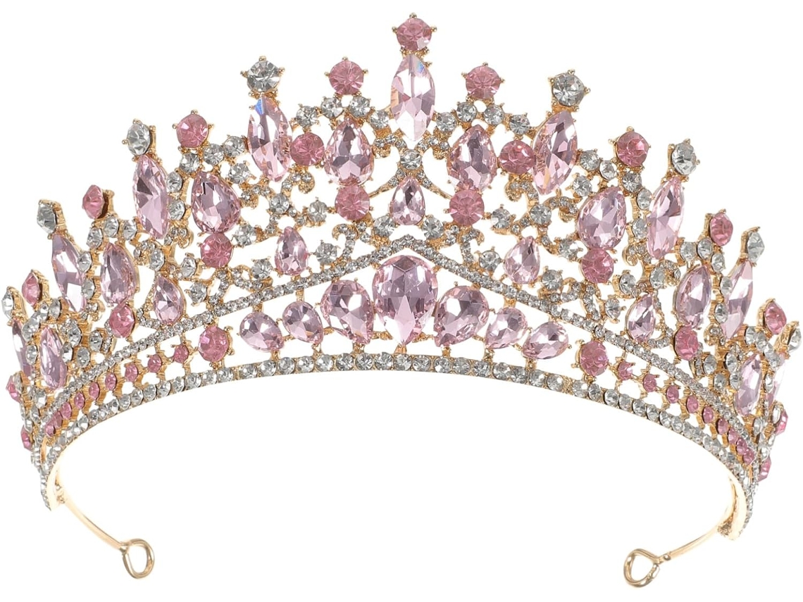 Coroa De Casamento Com Detalhes Em Cristal, Tiara De Noiva, Acessório De Cabeça