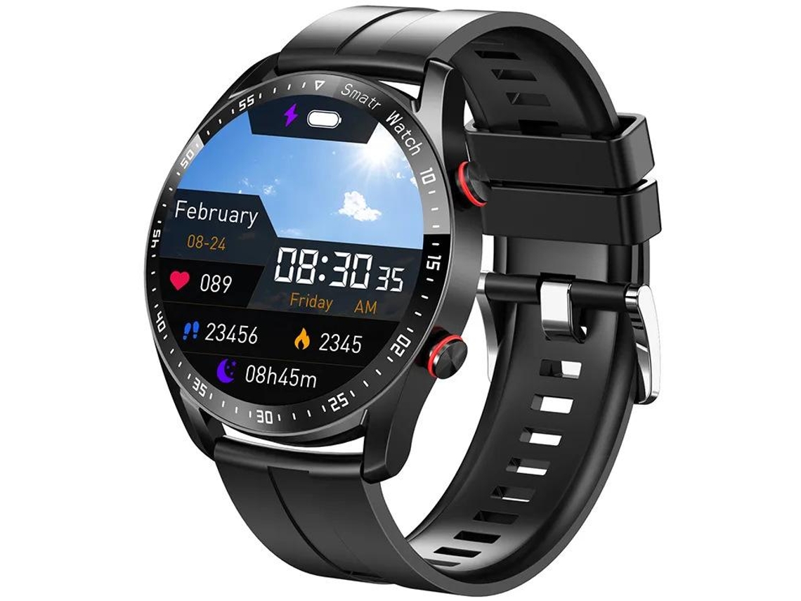 Smartwatch Yizhood Hw20 1.28 Inch Bluetooth Chamada Monitorização Da Saúde Ip67 À Prova De Água (android E Ios Preto)