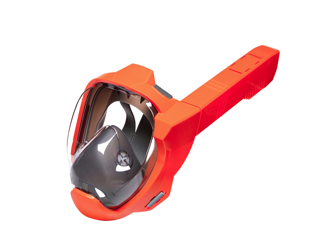 Máscara de snorkel facial completa Mali para adultos com sistema de respiração seca de 180°, visão panorâmica, anti-embaçamento e anti-vazamento.