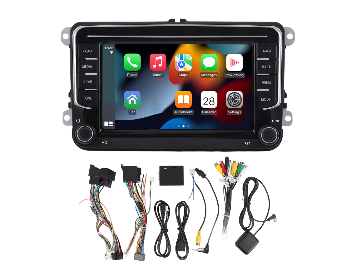 Reprodutor Mp5 para Carro 7 Polegadas Tela Touch Bluetooth Carplay Android Auto 2gb 64gb Android 13
