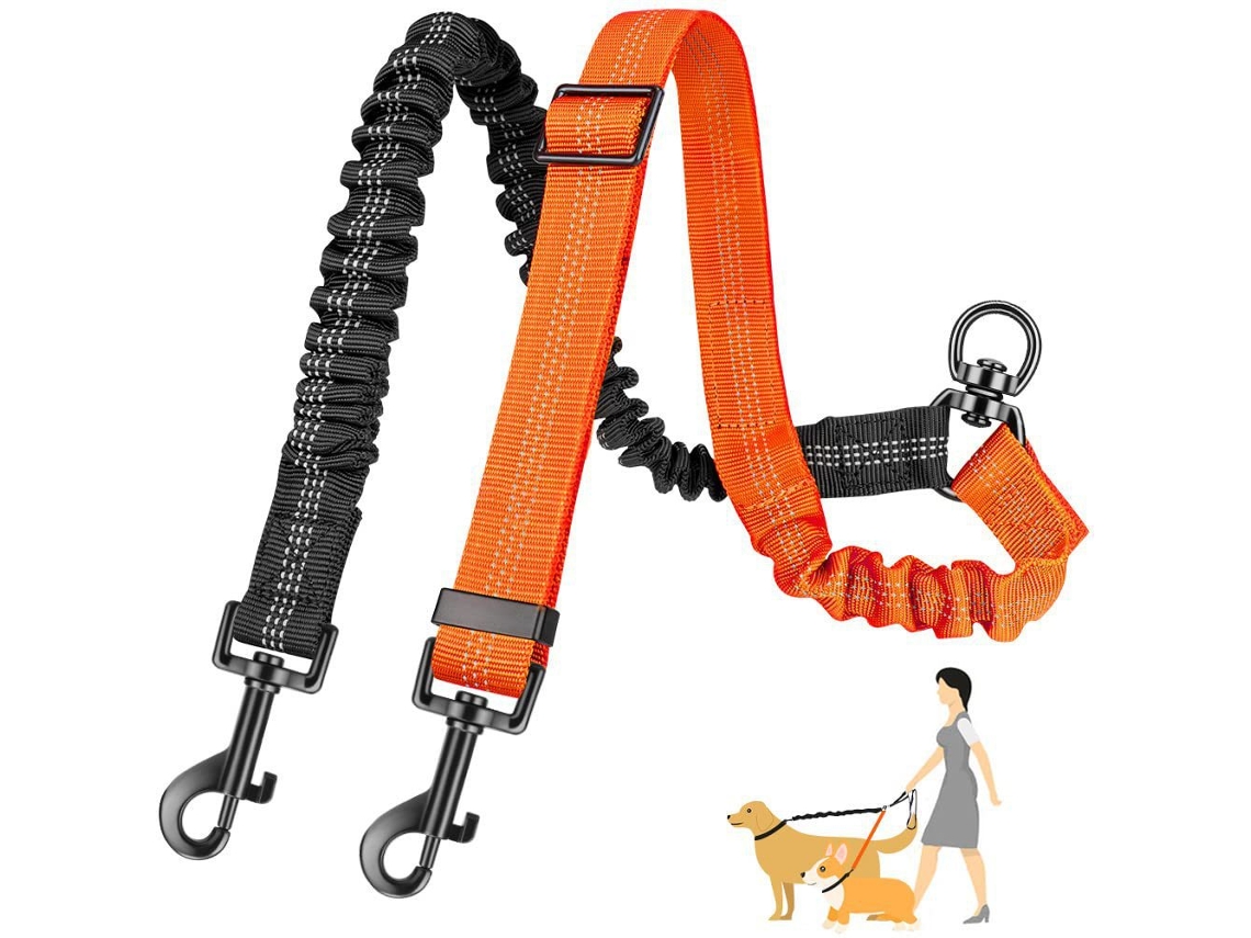 Corrente Retrátil para Mascotes Laranja ZYBLSSBB