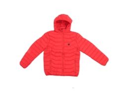 Chaqueta Quente Homem Mulher Usb 3 Níveis Controle De Temperaturas Capuz Inverno Vermelho Xl