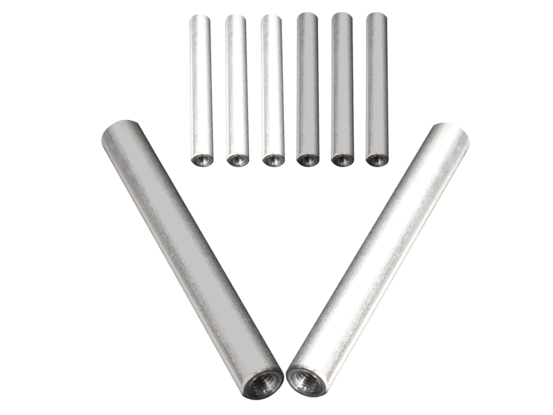 Conjunto Completo De 8 Eletrodos De Ferro E Alumínio Para Eletrolisador De Água.