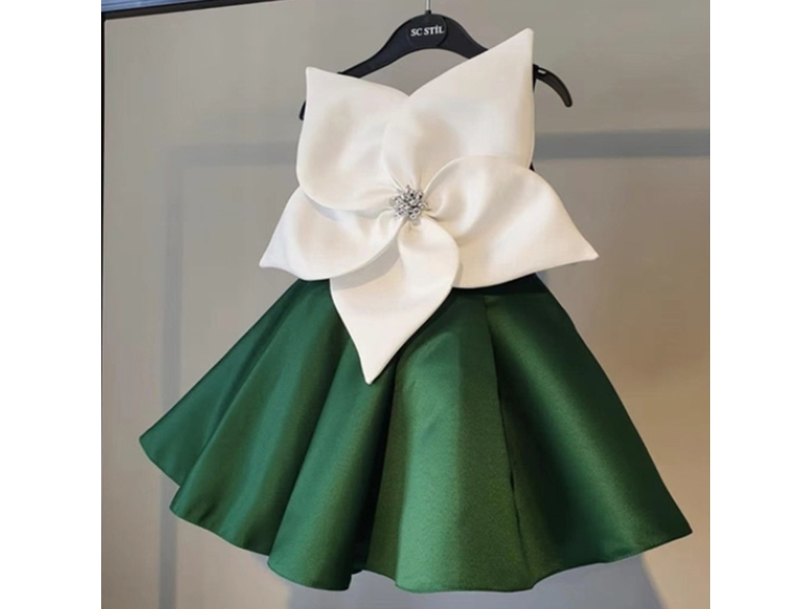 Traje de Natal Festival Party Dress Princesa Vestido 150Cm