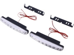 Luzes Diurnas De Led Universais Mikikit, 2 Peças, Iluminação Led Para Veículos, Luz Branca Fria, Fácil Instalação, Uso
