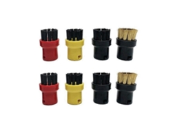 Conjunto De 8 Peças De Panos Para Esfregão A Vapor Karcher Com Escovas De Nylon E Cobre Para Limpeza Profunda._glo