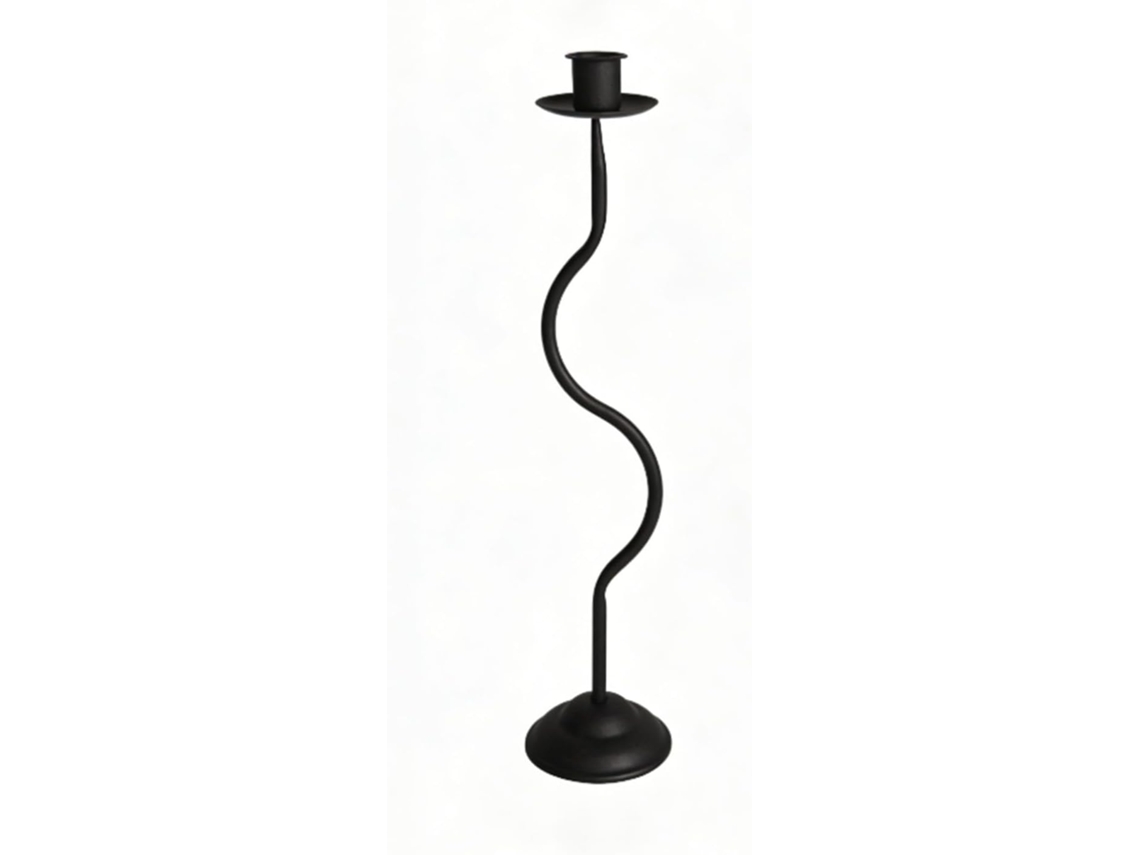 Castiçal Cônico Grande De Ferro, 36,6 Cm (14,4 Polegadas), Para Mesa