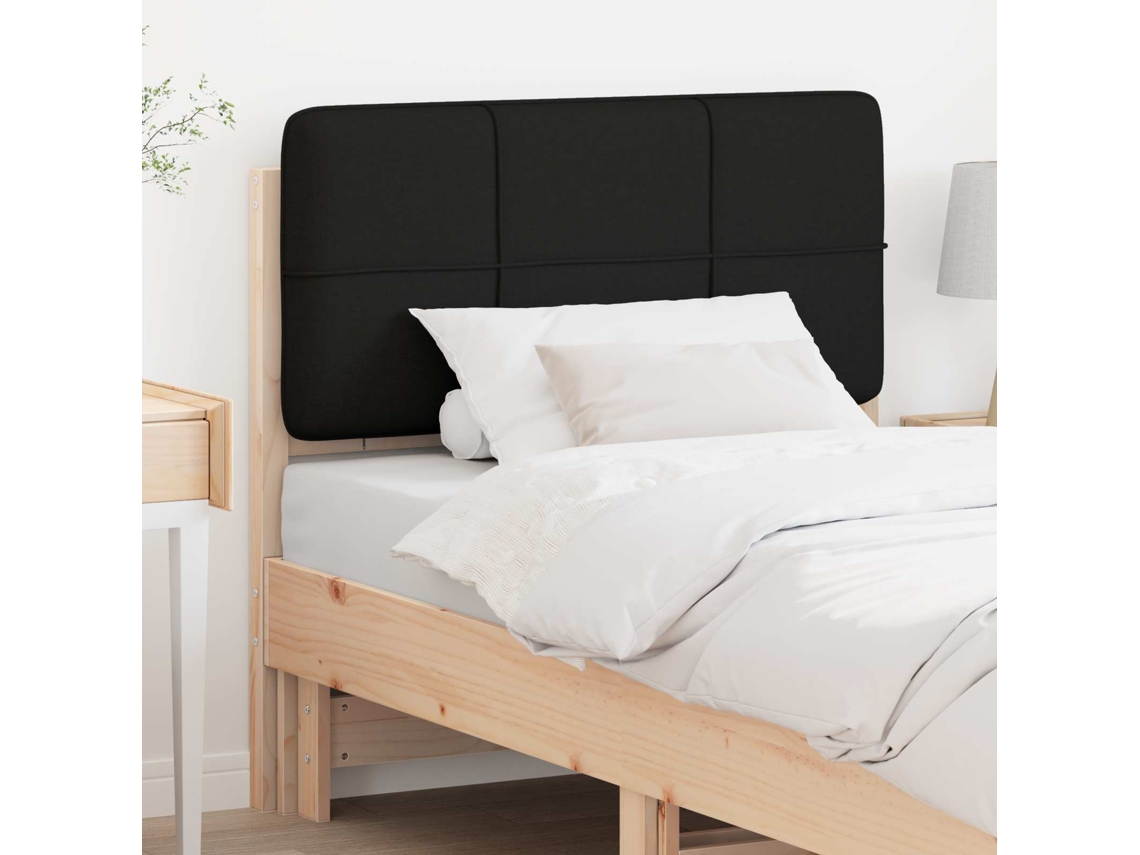 Vidaxl Cabeceira Estofada com Cabeceira Marrom e Preto 100 Cm