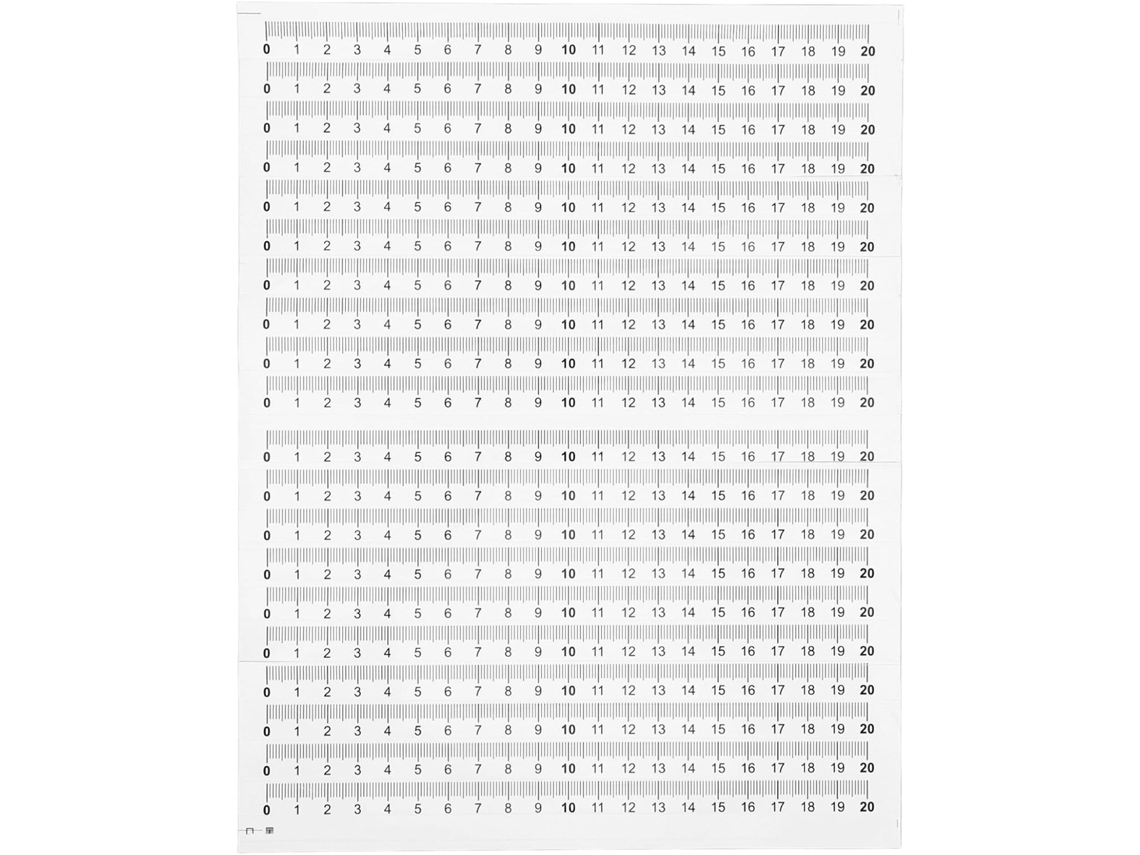 Adesivos De Régua, 20 Unidades