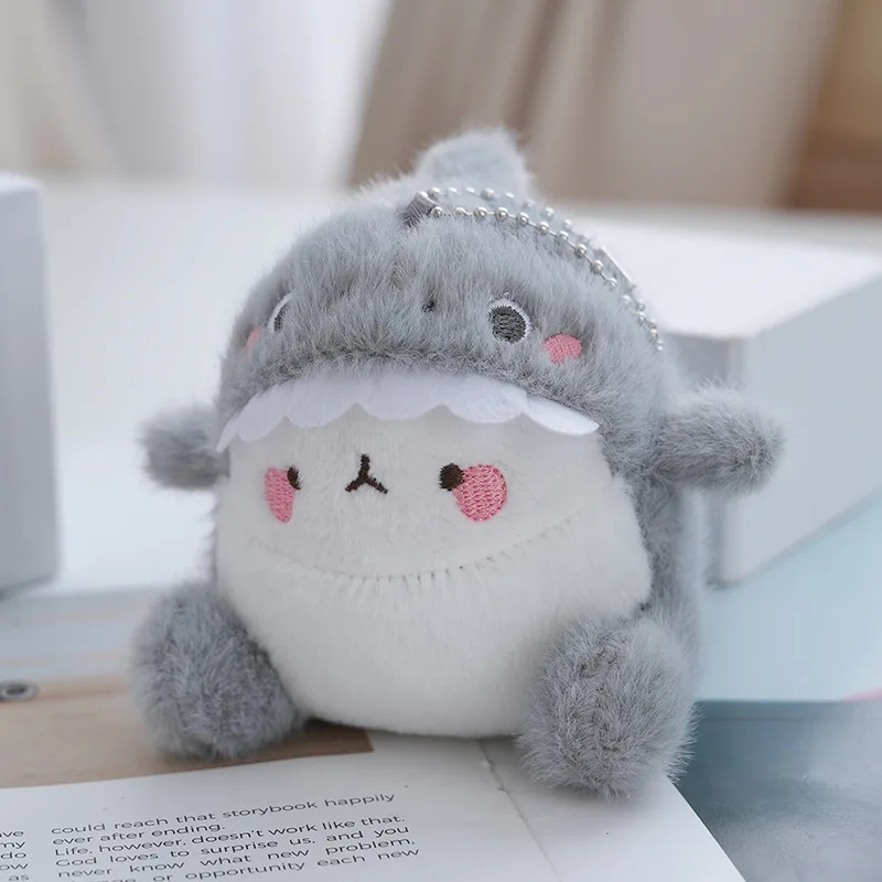 (cinza) Chaveiro De Pelúcia Baby Shark De 12cm