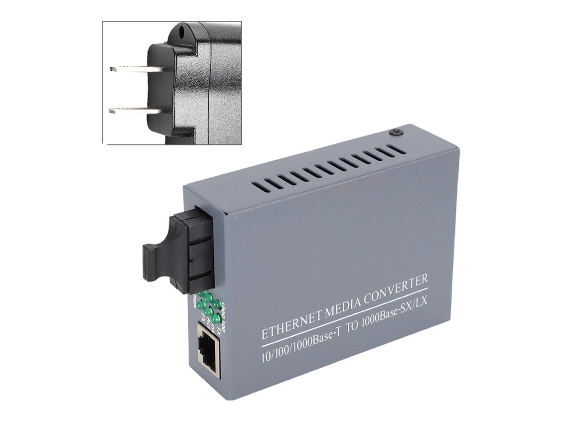 Conversor De Fibra Óptica Transceptor Ethernet Gigabit Modo Simples