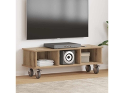Vidaxl Suporte Para Tv 100 X 35 X 35 Cm Carvalho Artesanal