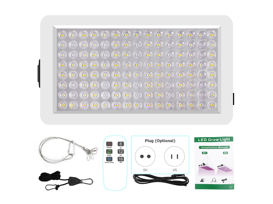 Luminária de Cultivo S/MARCA, LED, temporizador, controle remoto
