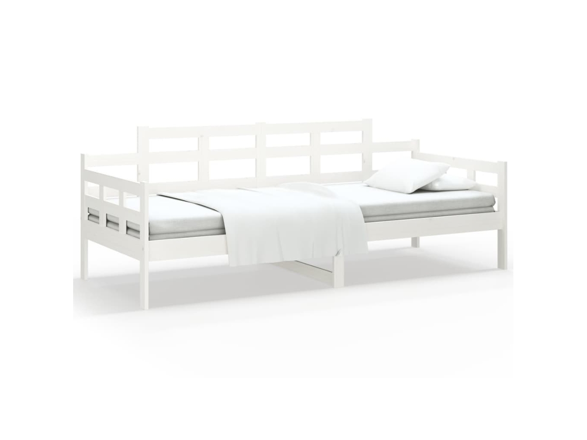 Day Bed, Day Beds Vidaxl Branco Madeira De Pinho (90 X 200 Cm)