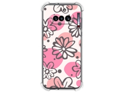 Capa Tumundosmartphone De Silicone À Prova De Choque Para Nothing Phone 4a 5g Com Estampa Floral 09 Desenhos