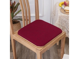 Conjunto De 2 Almofadas Antiderrapantes Para Cadeiras Cozinha Com Fecho Removível, Almofadas Quadradas Duráveis Para