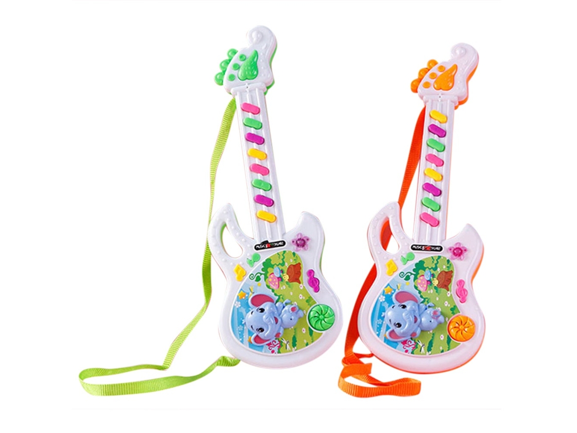 Lurelia Guitarra Infantil Para 0-3 Anos Com 8 Modos, 36cm, 17 Polegadas E Abs, Educativo