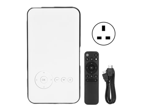Miniprojetor Vvjijilly M6 de 50 lúmens para home theater com controle remoto
