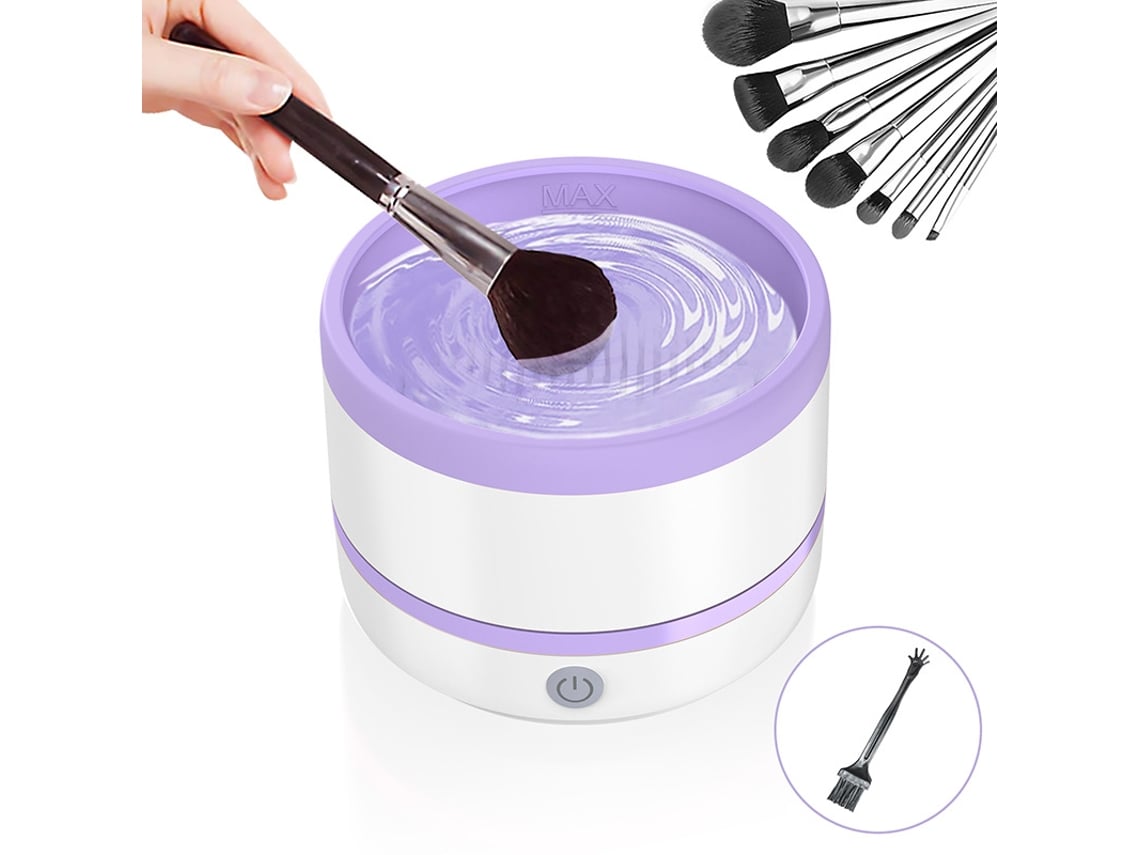 Limpador Elétrico De Pincéis De Maquiagem, Limpador Giratório Automático Usb Slowmoose (roxo)