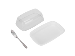 Bandeja de Armazenamento de Manteiga com Tampa Grande Curva